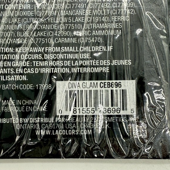 L.A. Colors 15Color Eyeshadow Eye Pocket Palette *DIVA GLAM* Matte/Shimmer Smoky - Picture 4 of 4